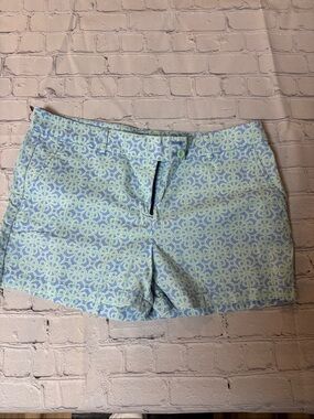 Vineyard Vines Light Blue and Mint Patterned Women’s Shorts (0006)